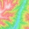 Carte topographique Riffian, altitude, relief