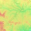 Carte topographique Mbang, altitude, relief