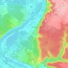 Carte topographique Bouafles, altitude, relief