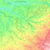 Carte topographique Communauté de communes Marche Occitane - Val d'Anglin, altitude, relief