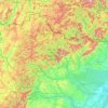 Carte topographique Parc naturel régional des Vosges du Nord, altitude, relief