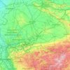 Carte topographique Lippe, altitude, relief