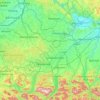 Carte topographique Hausruckviertel, altitude, relief