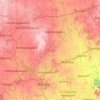 Carte topographique Mandya, altitude, relief