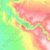 Carte topographique Black Canyon of the Gunnison Wilderness, altitude, relief