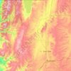 Carte topographique Rich County, altitude, relief
