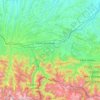 Carte topographique Saint-Gaudens, altitude, relief