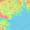 Carte topographique Nyköpings kommun, altitude, relief