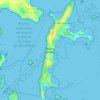 Carte topographique Île-aux-Moines, altitude, relief