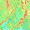 Carte topographique Phrae Province, altitude, relief