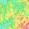 Carte topographique Saint-Pardoux-d'Arnet, altitude, relief