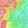 Carte topographique Les Matelles, altitude, relief