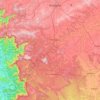Carte topographique Khanapura taluku, altitude, relief