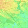 Carte topographique Saint George, altitude, relief