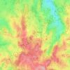 Carte topographique Arfeuille-Châtain, altitude, relief