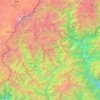 Carte topographique Thimphou, altitude, relief