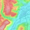 Carte topographique Ars-sur-Moselle, altitude, relief