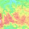 Carte topographique Orocovis, altitude, relief