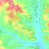 Carte topographique Brie-sous-Chalais, altitude, relief