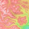 Carte topographique South Chilcotin Mountains Provincial Park, altitude, relief