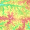 Carte topographique Cendrieux, altitude, relief