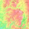 Carte topographique Hoosier National Forest, altitude, relief