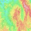 Carte topographique Livradois, altitude, relief