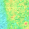 Carte topographique Pine Ridge, altitude, relief