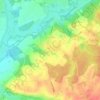 Carte topographique Bretagne, altitude, relief