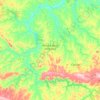 Carte topographique Nova Canaã do Norte, altitude, relief