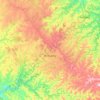 Carte topographique Roncador, altitude, relief