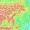 Carte topographique Styria, altitude, relief