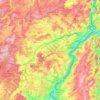 Carte topographique Canton Grevenmacher, altitude, relief