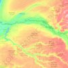 Carte topographique Saint-Louis, altitude, relief