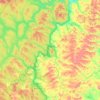 Carte topographique Allagash River, altitude, relief