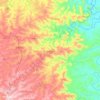 Carte topographique Ariranha do Ivaí, altitude, relief