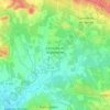 Carte topographique Canaules-et-Argentières, altitude, relief