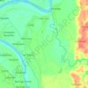 Carte topographique San Luis, altitude, relief