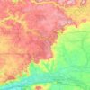 Carte topographique Communauté de communes de Sézanne-Sud Ouest Marnais, altitude, relief