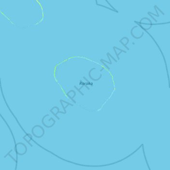 Carte topographique Raraka, altitude, relief
