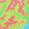 Carte topographique Ledro, altitude, relief