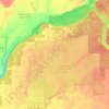 Carte topographique Town of West Marshland, altitude, relief