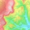 Carte topographique Meloisey, altitude, relief
