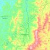 Carte topographique Santa Bárbara do Leste, altitude, relief