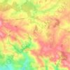 Carte topographique Vernoux-en-Gâtine, altitude, relief