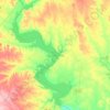Carte topographique Lake Whitney, altitude, relief