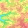 Carte topographique Sendets, altitude, relief