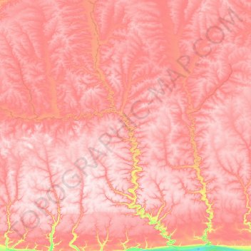 Carte topographique Марха, altitude, relief