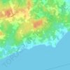Carte topographique Cape Spear, altitude, relief