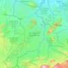 Carte topographique Parc National de la Bénoué, altitude, relief